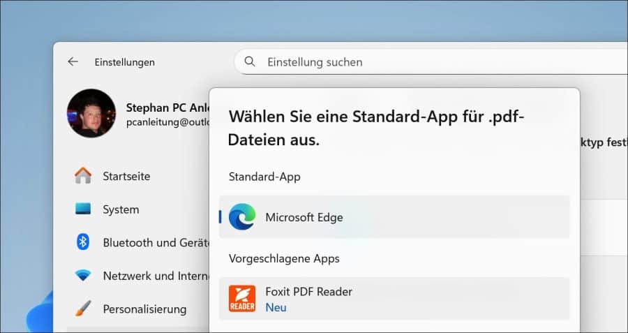 Standard-PDF-Viewer ändern