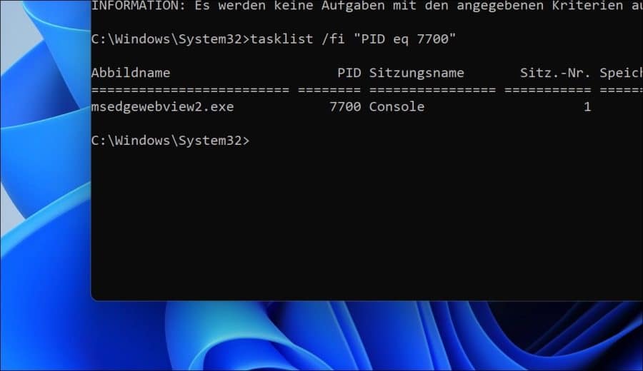 Herausfinden, welche App einen Port verwendet